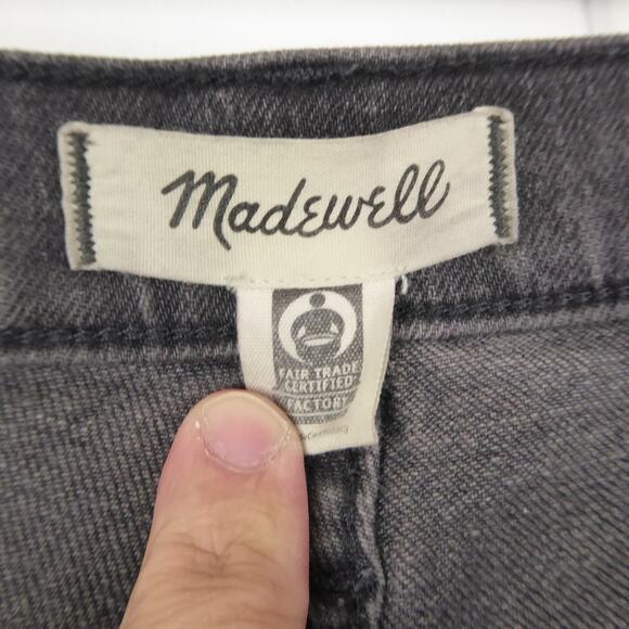 Madewell Jeans Womens SZ 28 Perfect Vintage Jean Tapered Leg Raw Hem High Rise - Picture 11 of 13